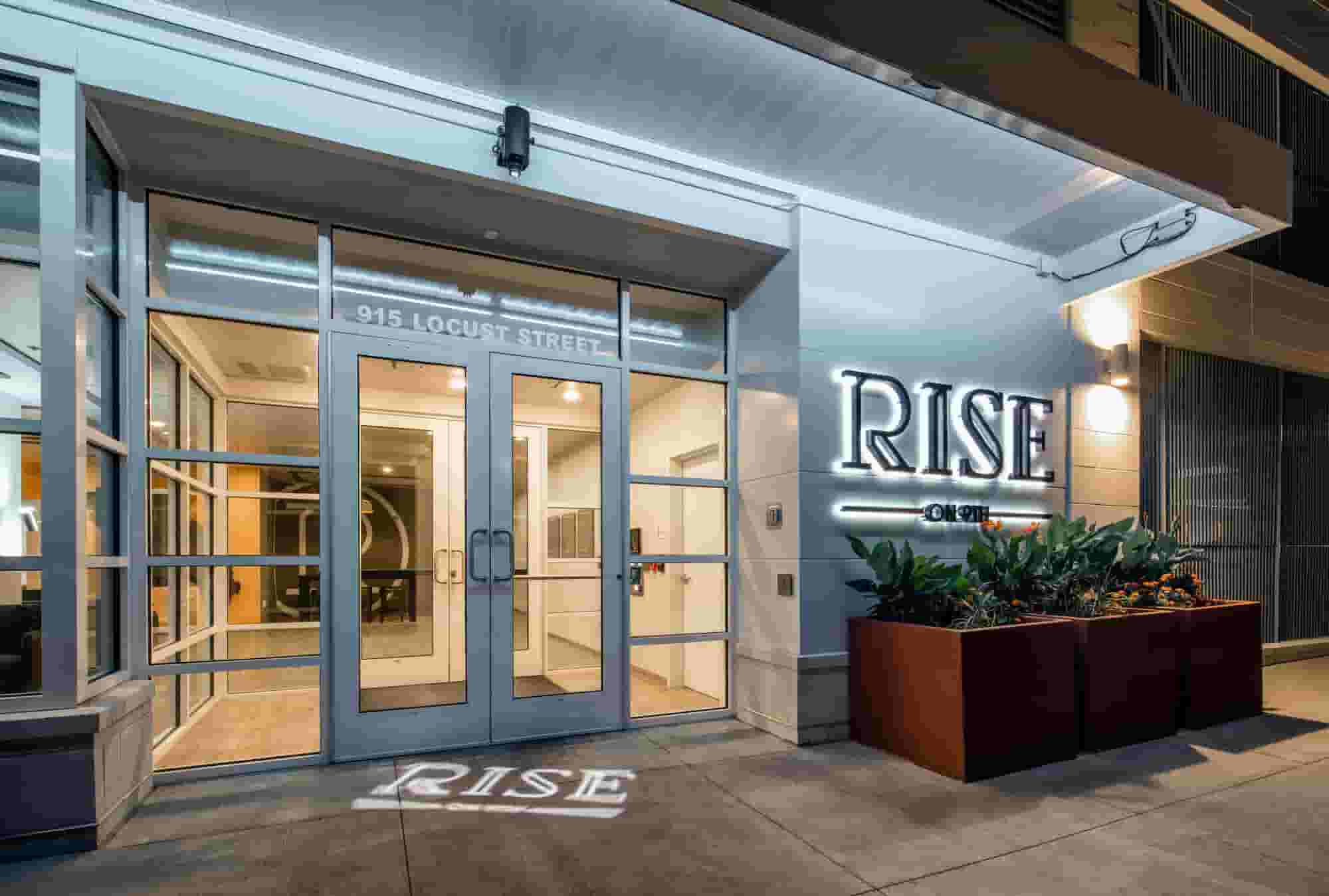 Exterior of RISE on 9th