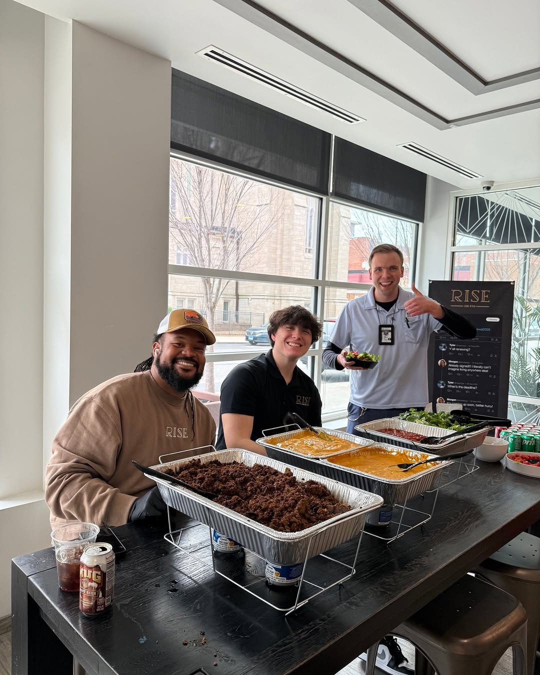 Taco 'bout a great time! \ud83c\udf2e Thanks to everyone who visited our Nacho Bar event and completed their J Turner survey. Your responses help us improve Rise On 9th!\nDidn't make it? No worries\u2014send us proof of your completed survey for a shot at winning a $400 Travel Voucher! Use it to book your next trip or cover travel expenses. \u2708\ufe0f\ud83d\udcb8 