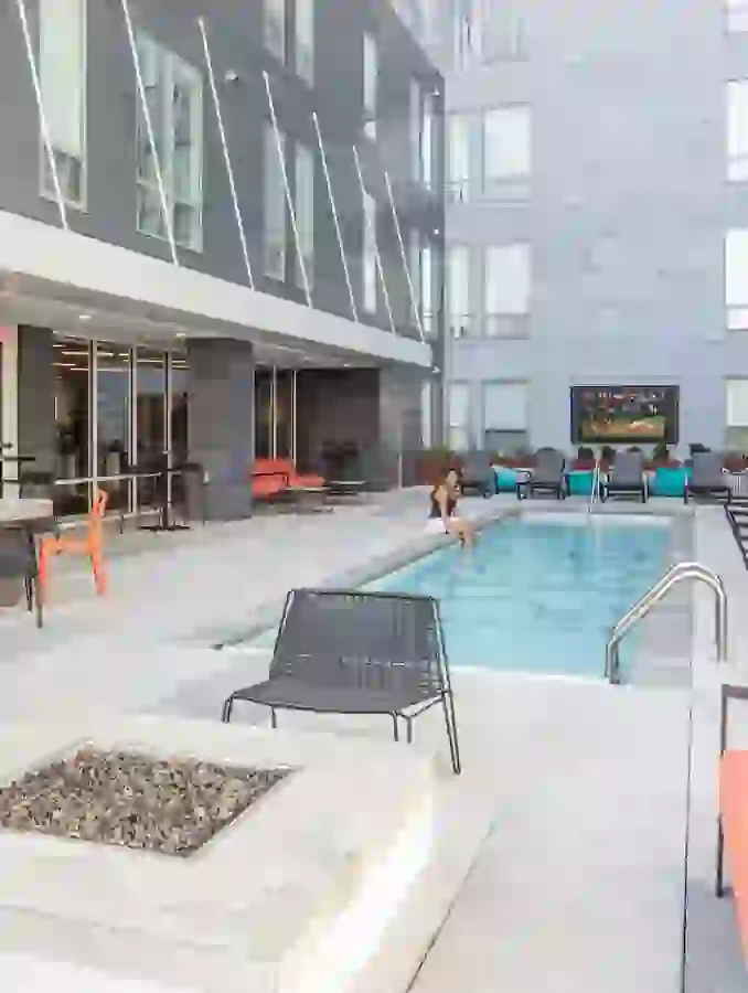 RISE exterior courtyard